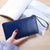 Women's Solid Color Pu Leather Zipper Wallets