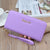 Women's Solid Color Pu Leather Zipper Wallets