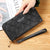 Women's Solid Color Pu Leather Zipper Wallets