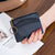 Women's Solid Color Pvc Zipper Card Holders