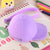 Women's Solid Color Silica Gel Zipper Coin Purses