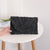 Women's Solid Color Straw Magnetic Buckle Wallets