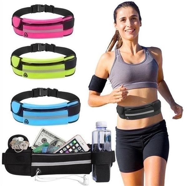 Women's Sports Geometric Oxford Cloth Waist Bags