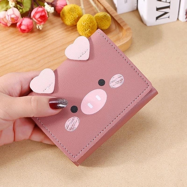 Women's Spring&summer Pu Leather Cartoon Cute Square Buckle Coin Purse