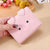 Women's Spring&summer Pu Leather Cartoon Cute Square Buckle Coin Purse