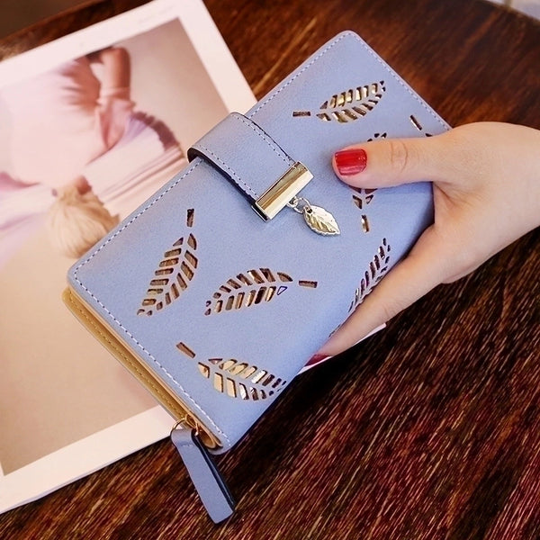 Women's Spring&summer Pu Leather Geometric Fashion Square Zipper Buckle Long Wallet