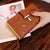 Women's Spring&summer Pu Leather Geometric Fashion Square Zipper Buckle Long Wallet