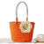 Women's Straw Flower Vacation Beach Weave Flowers Sewing Thread Bucket String Handbag Straw Bag