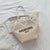 Women's Straw Letter Solid Color Fashion Weave Square Zipper Tote Bag