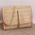 Women's Straw Solid Color Vacation Square Flip Cover Square Bag