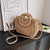 Women's Straw Solid Color Vacation Square String Handbag