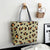 Women's Streetwear Color Block Flower Canvas Shopping Bags