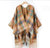 Women's Streetwear Color Block Imitation Cashmere Tassel Shawl