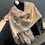 Women's Streetwear Flower Imitation Cashmere Tassel Scarf