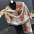 Women's Streetwear Flower Imitation Cashmere Tassel Scarf