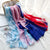 Women's Streetwear Gradient Color Satin Printing Scarves & Gloves