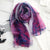 Women's Streetwear Gradient Color Satin Printing Scarves & Gloves