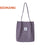 Women's Streetwear Solid Color Canvas Shopping Bags