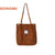 Women's Streetwear Solid Color Canvas Shopping Bags