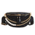 Women's Streetwear Solid Color Lingge Pu Leather Waist Bags