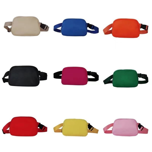 Women's Streetwear Solid Color Nylon Waist Bags