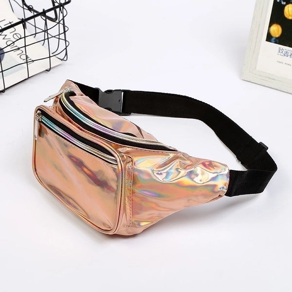 Women's Streetwear Solid Color Pu Leather Waist Bags