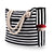 Women's Streetwear Stripe Canvas Shopping Bags