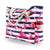 Women's Streetwear Stripe Canvas Shopping Bags