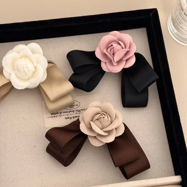 Women's Sweet Bow Knot Cloth Hair Clip