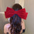 Women's Sweet Bow Knot Cloth Tassel Rhinestones Hair Clip