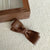 Women's Sweet Bow Knot Pu Leather Hair Clip