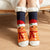 Women's Sweet Christmas Hat Santa Claus Snowman Acetate Fibre Polyester Cotton Ankle Socks