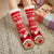 Women's Sweet Christmas Hat Santa Claus Snowman Acetate Fibre Polyester Cotton Ankle Socks