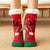 Women's Sweet Christmas Hat Santa Claus Snowman Acetate Fibre Polyester Cotton Ankle Socks