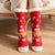 Women's Sweet Christmas Hat Santa Claus Snowman Acetate Fibre Polyester Cotton Ankle Socks