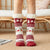 Women's Sweet Christmas Hat Santa Claus Snowman Acetate Fibre Polyester Cotton Ankle Socks