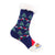 Women's Sweet Christmas Tree Santa Claus Cat Polyester Cotton Embroidery Crew Socks