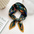 Women's Sweet Color Block Polyester Printing Silk Scarf