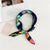 Women's Sweet Color Block Polyester Printing Silk Scarf