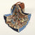 Women's Sweet Color Block Star Butterfly Satin Printing Silk Scarves