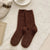 Women's Sweet Contrast Collar Polyacrylonitrile Fiber Crew Socks A Pair