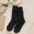 Women's Sweet Contrast Collar Polyacrylonitrile Fiber Crew Socks A Pair