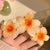 Women's Sweet Flower Arylic Hair Claws