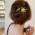 Women's Sweet Flower Arylic Plating Hair Clip