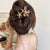 Women's Sweet Flower Arylic Plating Hair Clip