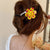 Women's Sweet Flower Arylic Plating Hair Clip