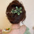 Women's Sweet Flower Arylic Plating Hair Clip