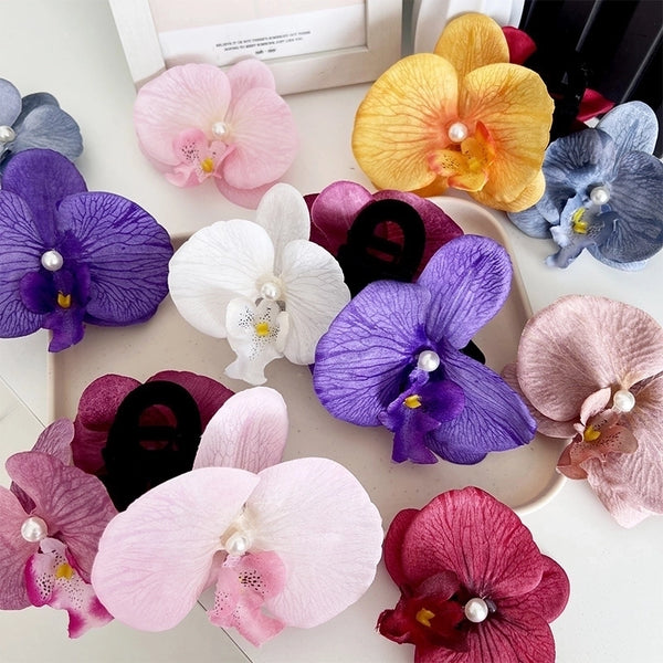 Women's Sweet Flower Cloth Hair Clip Hair Claws