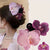 Women's Sweet Flower Cloth Hair Clip Hair Claws