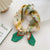 Women's Sweet Flower Cotton And Linen Printing Cotton Linen Scarves